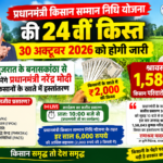 बड़ी खबर: 30 अक्टूबर को किसानों के खाते में आएगी किसान सम्मान निधि की 24वीं किस्त, श्रावस्ती के 1.58 लाख परिवारों को मिलेगा लाभ